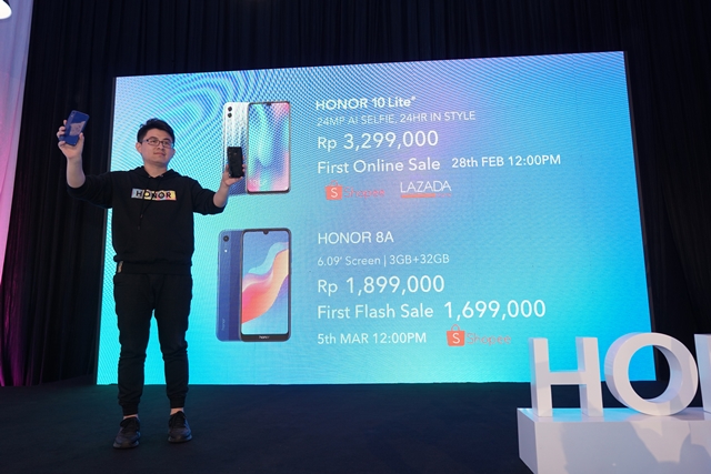 Honor 10 Lite dan Honor 8A Resmi Hadir di Indonesia
